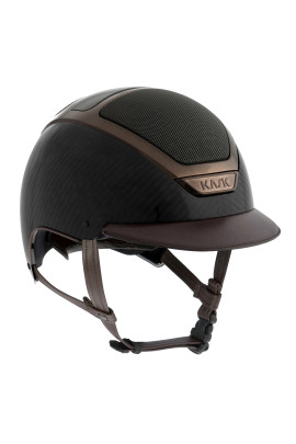 KASK Carbon Dogma Cap Shine Zwart Chrome | Donkerbruin