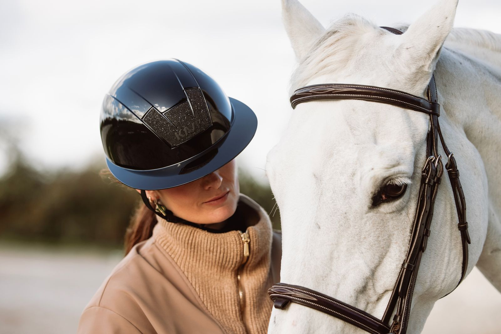 KASK Kooki Lady Matt With Swarovski Black