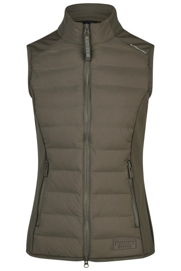 Pikeur Sports Dames Hybrid Bodywarmer | Deep Khaki Pikeur Sports Dames Hybrid Bodywarmer | Deep Khaki