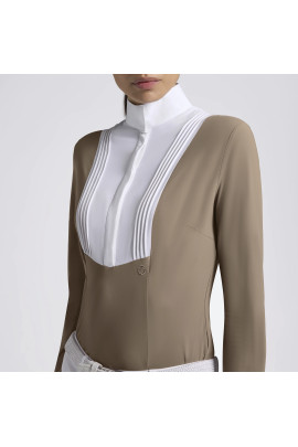 Cavalleria Toscana walnut Hunter Shirt with Pleated Insert – Shop Now Cavalleria Toscana walnut Hunter Shirt with Pleated Insert – Shop Now