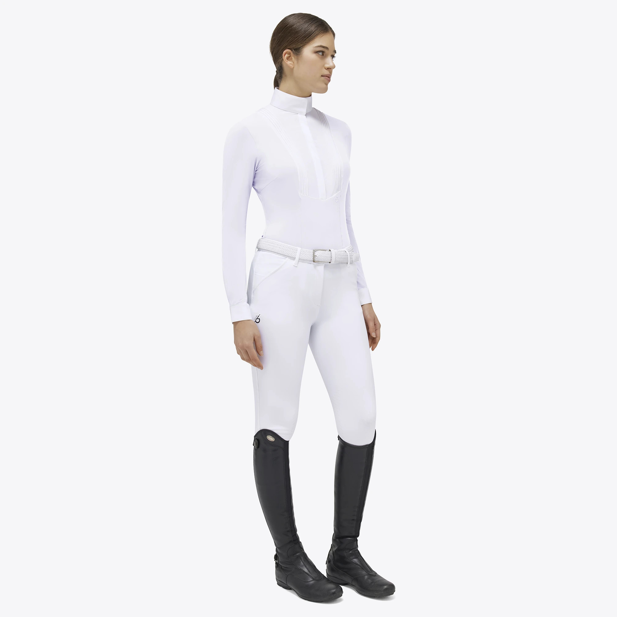 Cavalleria Toscana Women's Competition Shirt | White Cavalleria Toscana Women's Competition Shirt | White