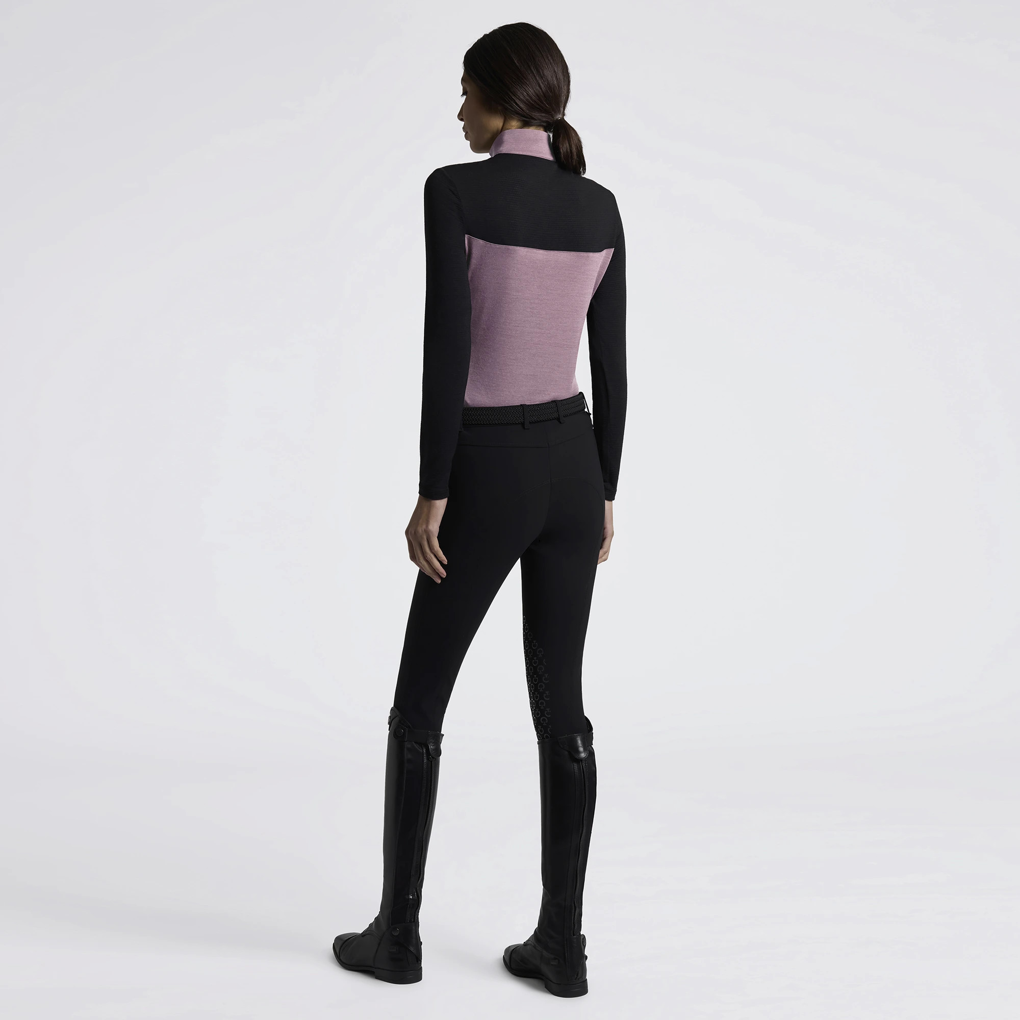 Cavalleria Toscana Trainingsshirt – Tech Wool Zwart grape shake | Shop Nu Cavalleria Toscana Trainingsshirt – Tech Wool Zwart grape shake | Shop Nu