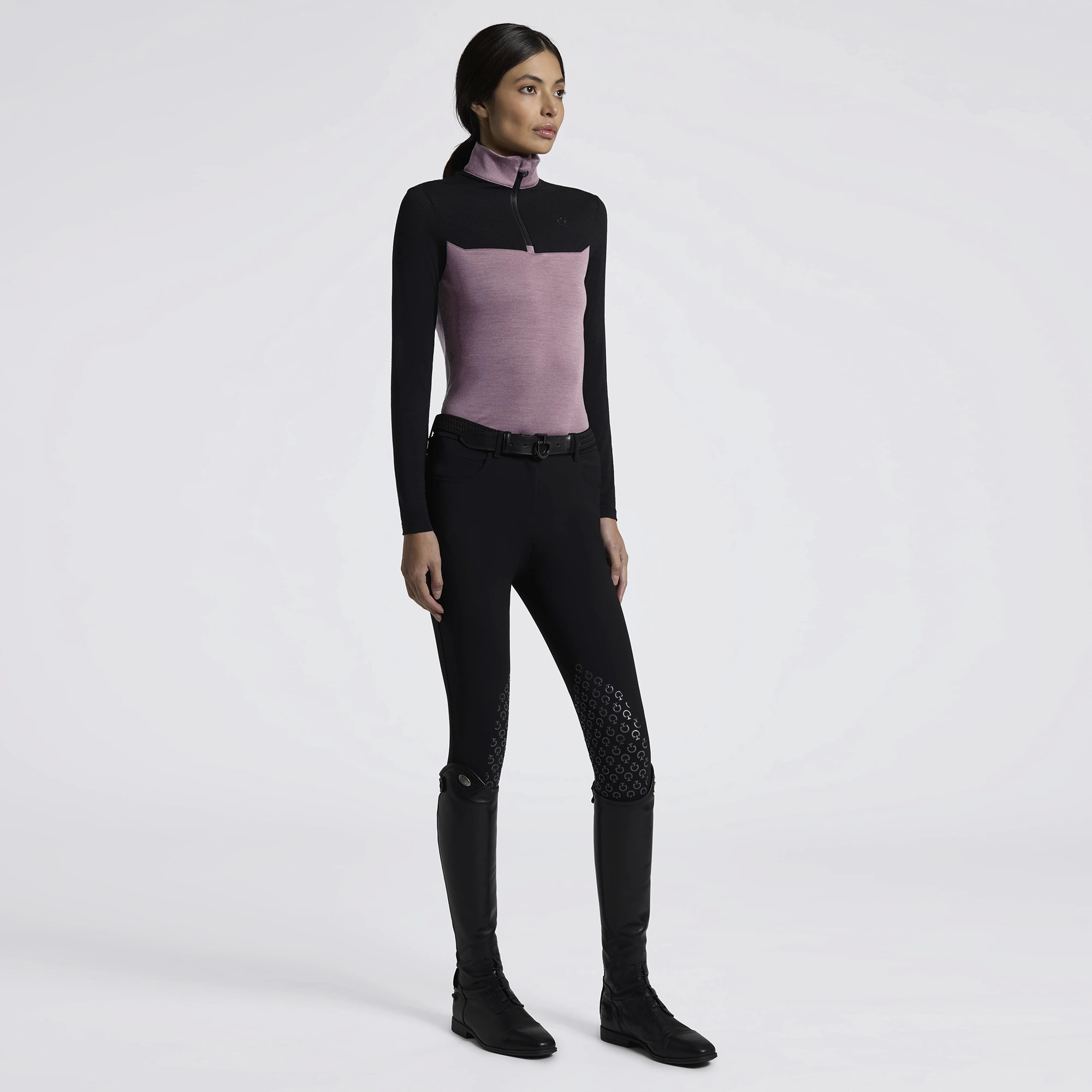 Cavalleria Toscana Dames Technical Wool Trainingsshirt | Grape Shake Cavalleria Toscana Dames Technical Wool Trainingsshirt | Grape Shake