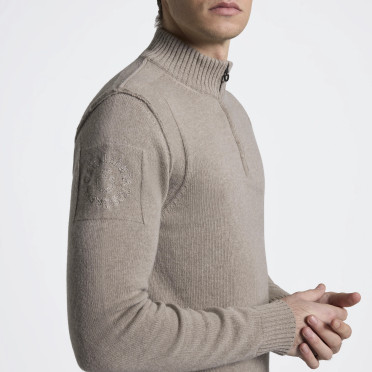Cavalleria Toscana Half Zip Wollen Coltrui Walnoottint | Heren | Bestel Nu Cavalleria Toscana Half Zip Wollen Coltrui Walnoottint | Heren | Bestel Nu