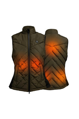 Back on Track Verwarmde Dames Bodywarmer Etna | Olijf Groen Back on Track Verwarmde Dames Bodywarmer Etna | Olijf Groen