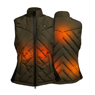 Back on Track Heated Ladies Vest Etna | Olive Green Back on Track Heated Ladies Vest Etna | Olive Green