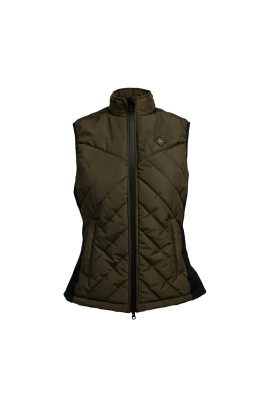 Back on Track Verwarmde Dames Bodywarmer Etna | Olijf Groen