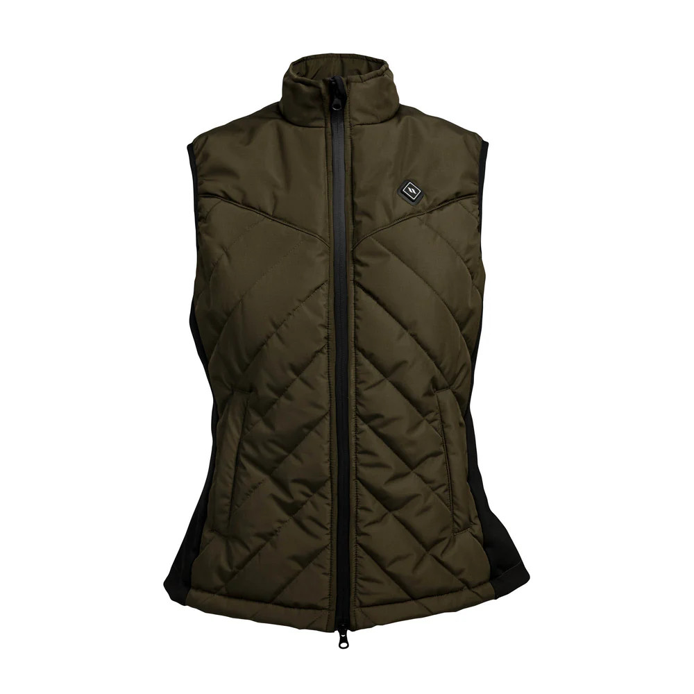 Back on Track Verwarmde Dames Bodywarmer Etna | Olijf Groen Back on Track Verwarmde Dames Bodywarmer Etna | Olijf Groen