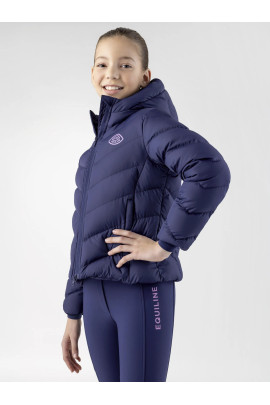 Equiline Cumin Meisjes Jas | Navy Peony