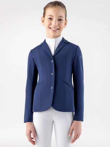 Equiline Ciac Girls Competition Jacket | Navy Peony Equiline Ciac Girls Competition Jacket | Navy Peony