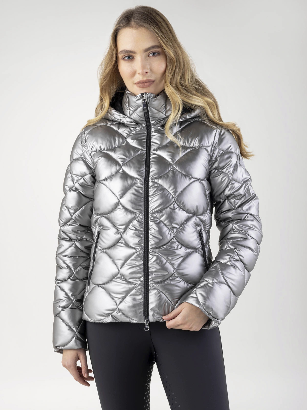 Equiline Gasic Dames Gewatteerde Jas | Argento Equiline Gasic Dames Gewatteerde Jas | Argento