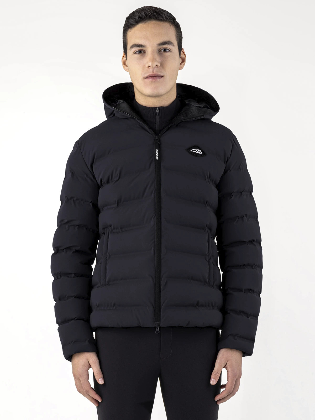 Equiline Cermo Mannen Jas | Zwart Equiline Cermo Mannen Jas | Zwart