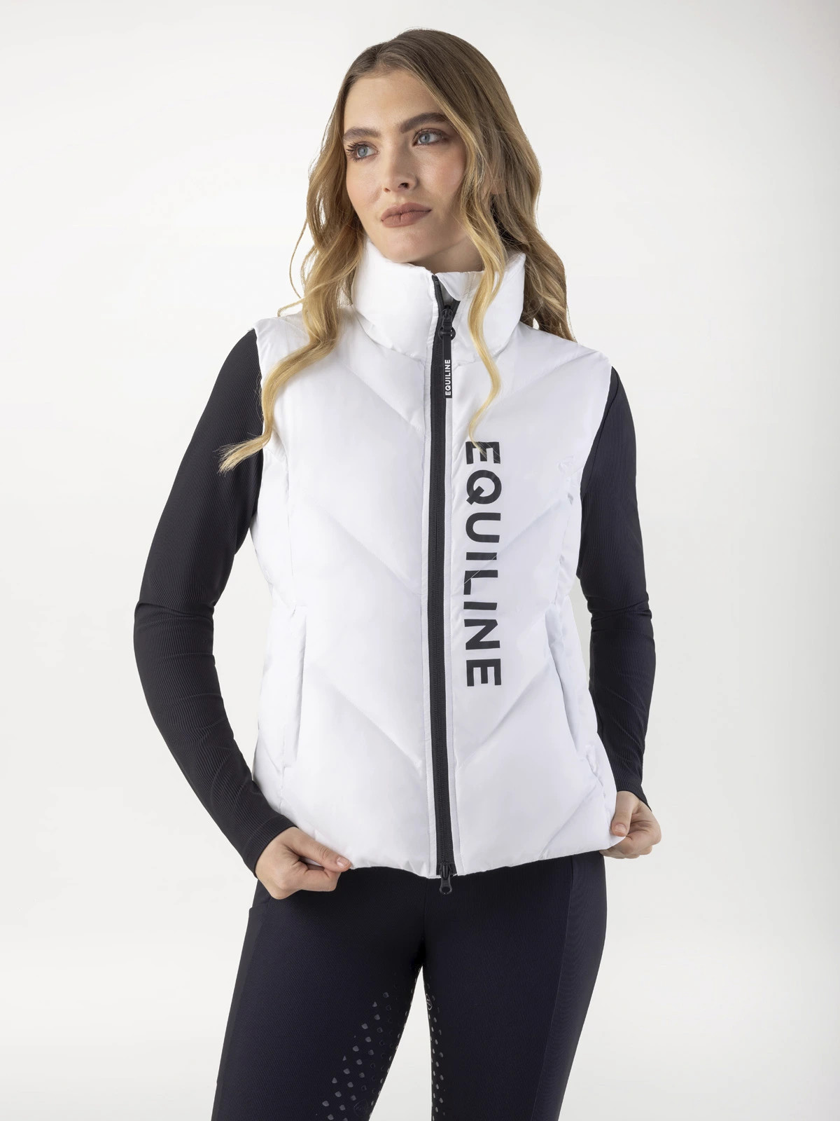 Equiline Cilet Dames Bodywarmer | Wit Equiline Cilet Dames Bodywarmer | Wit