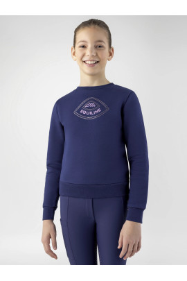 Equiline Cedril Meisjes Crew Neck Sweater | Navy Peony