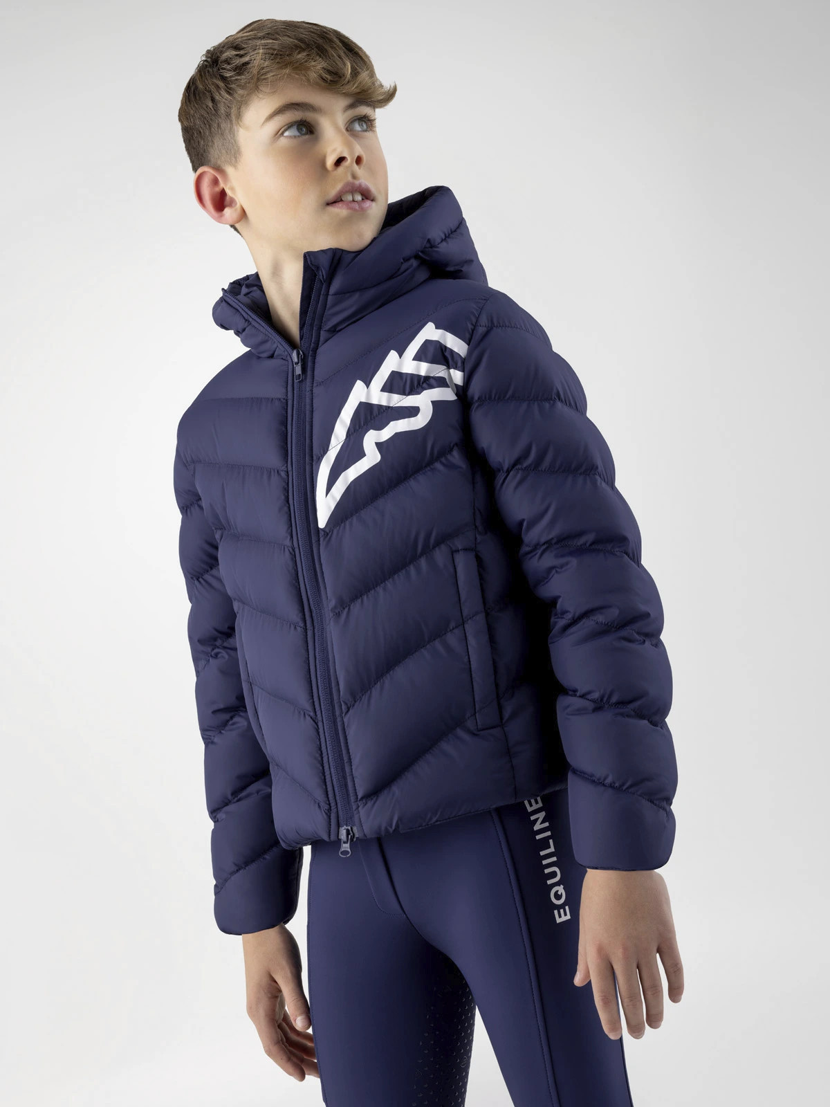 Equiline Cino Jongens Jas | Navy Peony Equiline Cino Jongens Jas | Navy Peony
