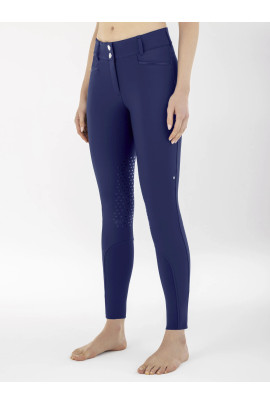 Equiline Adellekh Dames Rijbroek Knie Grip High Waist | Navy Peony