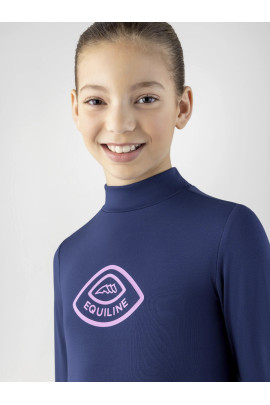Equiline Colam Meisjes Second Skin Shirt | Blauw