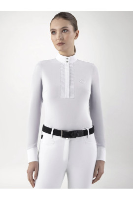 Equiline Golk Dames Wedstrijdshirt LS | Wit