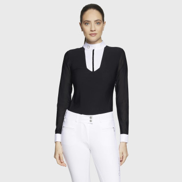Samshield Faustine Premium Women's Competition Shirt | Jet Black Samshield Faustine Premium Women's Competition Shirt | Jet Black