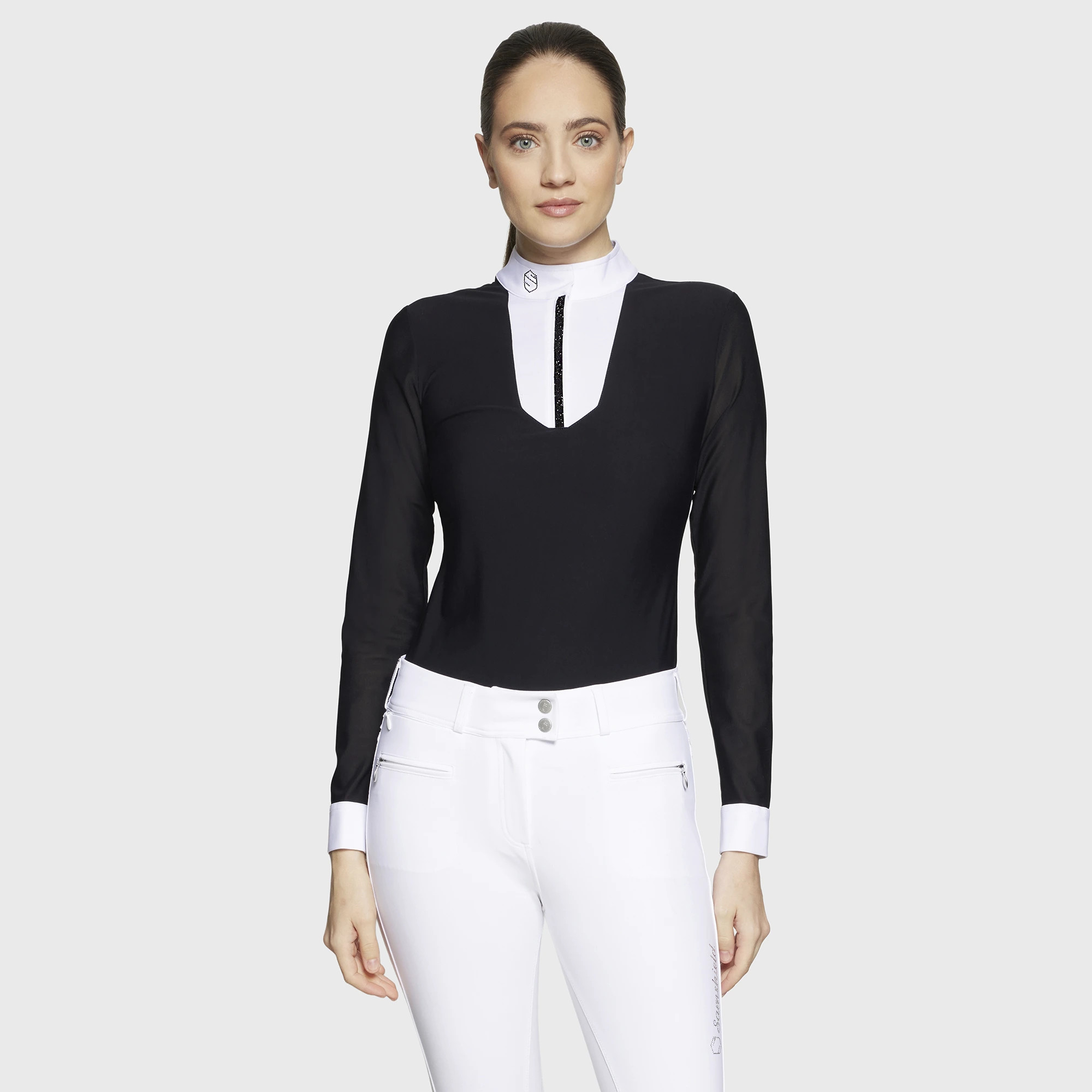 Samshield Faustine Premium Women's Competition Shirt | Jet Black Samshield Faustine Premium Women's Competition Shirt | Jet Black