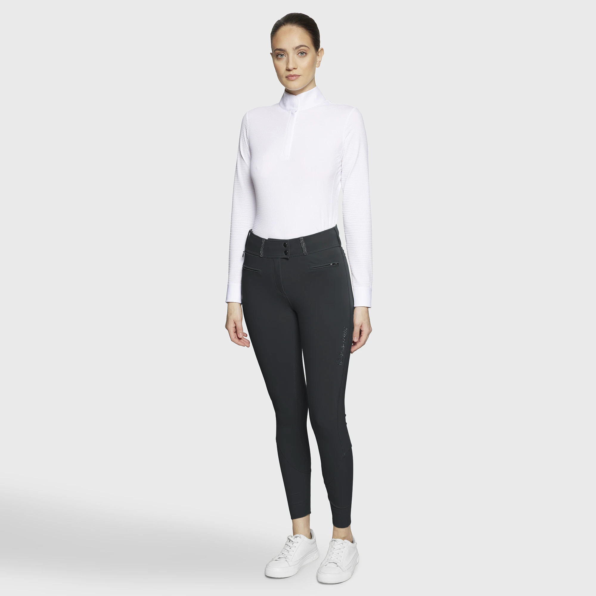Samshield Claranova Full Grip Dames Rijbroek | Moonless Night