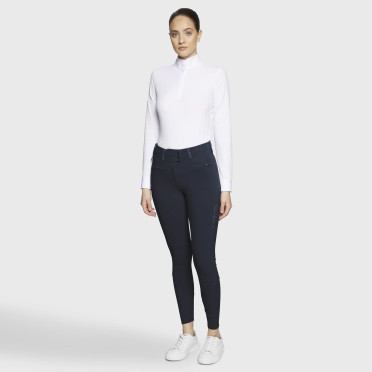 Samshield Claranova Full Grip Dames Rijbroek | Navy Samshield Claranova Full Grip Dames Rijbroek | Navy