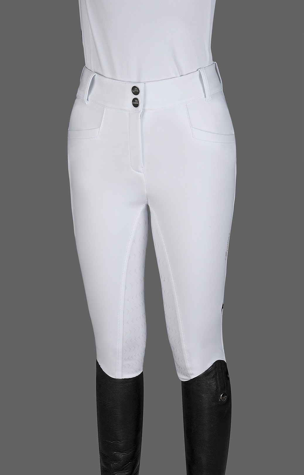 Equiline Women's Softshell Riding Breeches Edelina Full Grip High Waist Equiline Women's Softshell Riding Breeches Edelina Full Grip High Waist