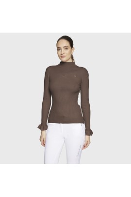 Samshield Lidia Ruffle Women's Pullover | Chestnut