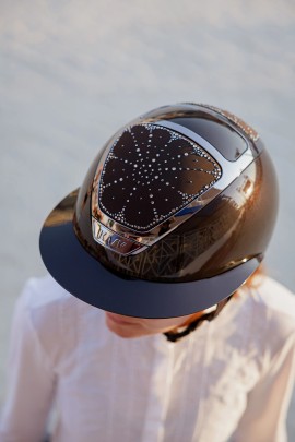 KASK Star Lady Cap Pure Shine Riviera Greige | Espresso Bruin