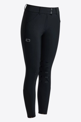 RG Italy Dames Rijbroek Knie Grip High Waist | Zwart