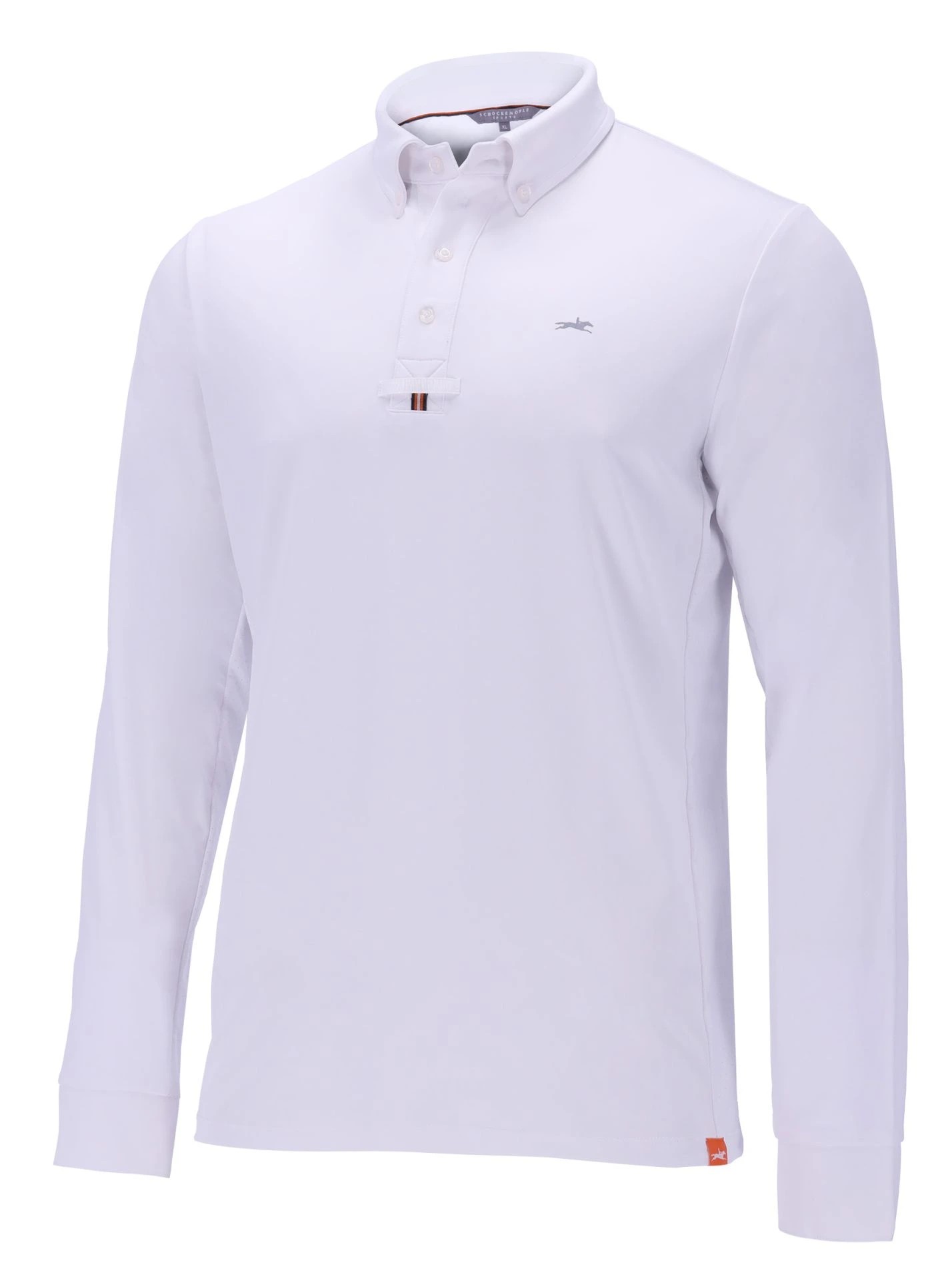Schockemöhle Sports Milow Men's Competition Shirt LS | White Schockemöhle Sports Milow Men's Competition Shirt LS | White
