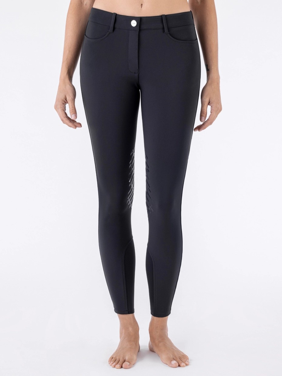 Equiline Dames Rijbroek Cornek Knie Grip | Zwart Equiline Dames Rijbroek Cornek Knie Grip | Zwart