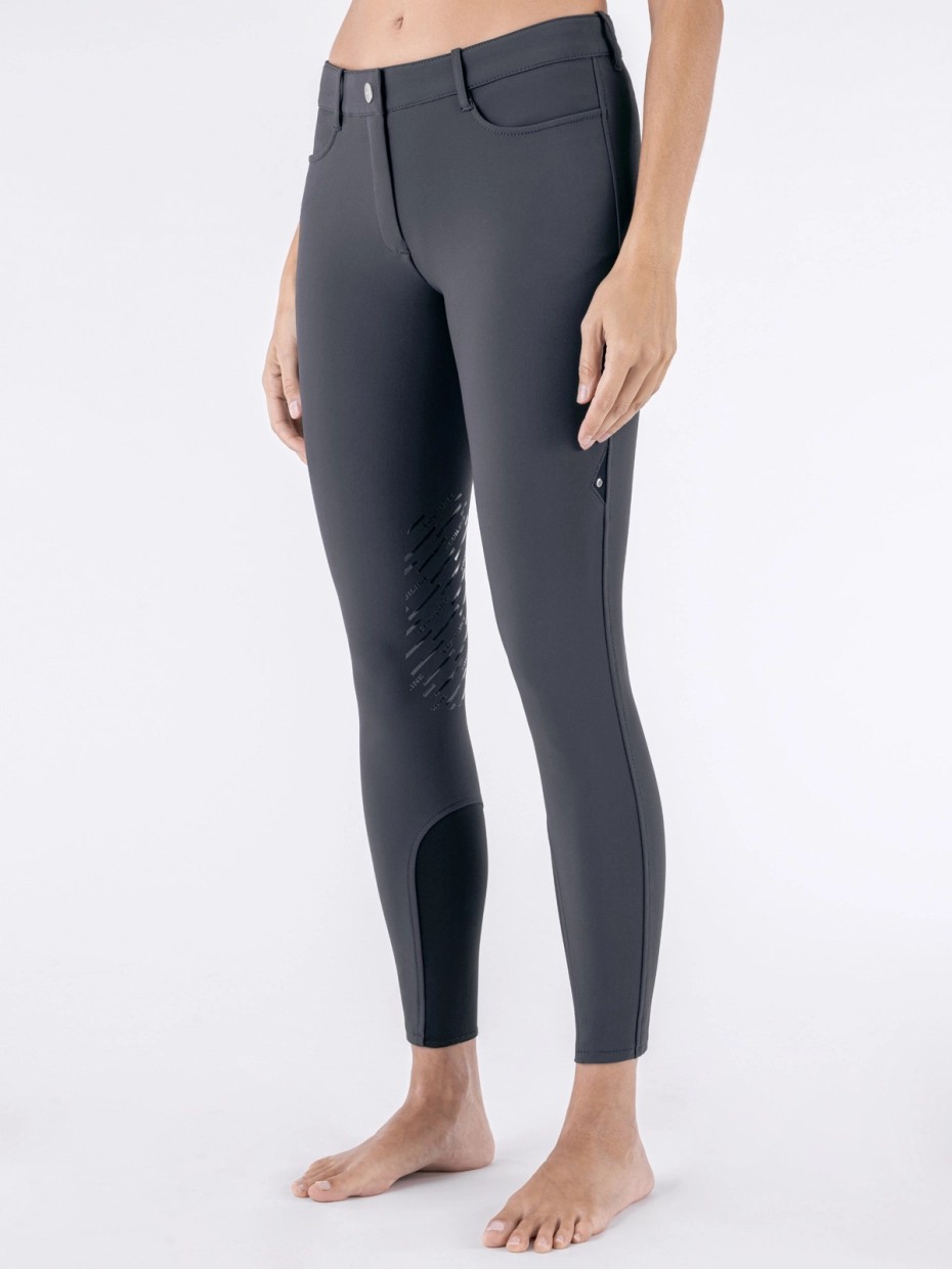 Equiline Dames Rijbroek Cornek Knie Grip | Grijs Equiline Dames Rijbroek Cornek Knie Grip | Grijs