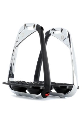 Flex-On Iron-S Safety Stirrups Chrome | Black