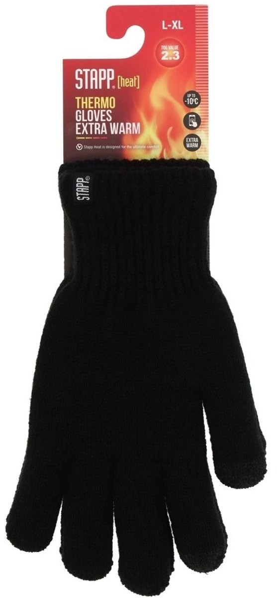 Stapp Heat Thinsulate Unisex Handschoenen | Zwart Stapp Heat Thinsulate Unisex Handschoenen | Zwart