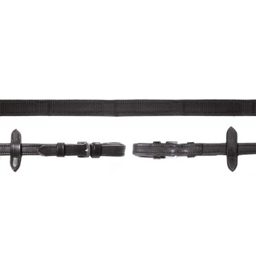 Schockemöhle Sports Durasoft Grip Teugels | Zwart Schockemöhle Sports Durasoft Grip Teugels | Zwart