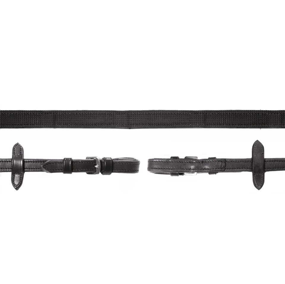 Schockemöhle Sports Durasoft Grip Teugels | Zwart Schockemöhle Sports Durasoft Grip Teugels | Zwart