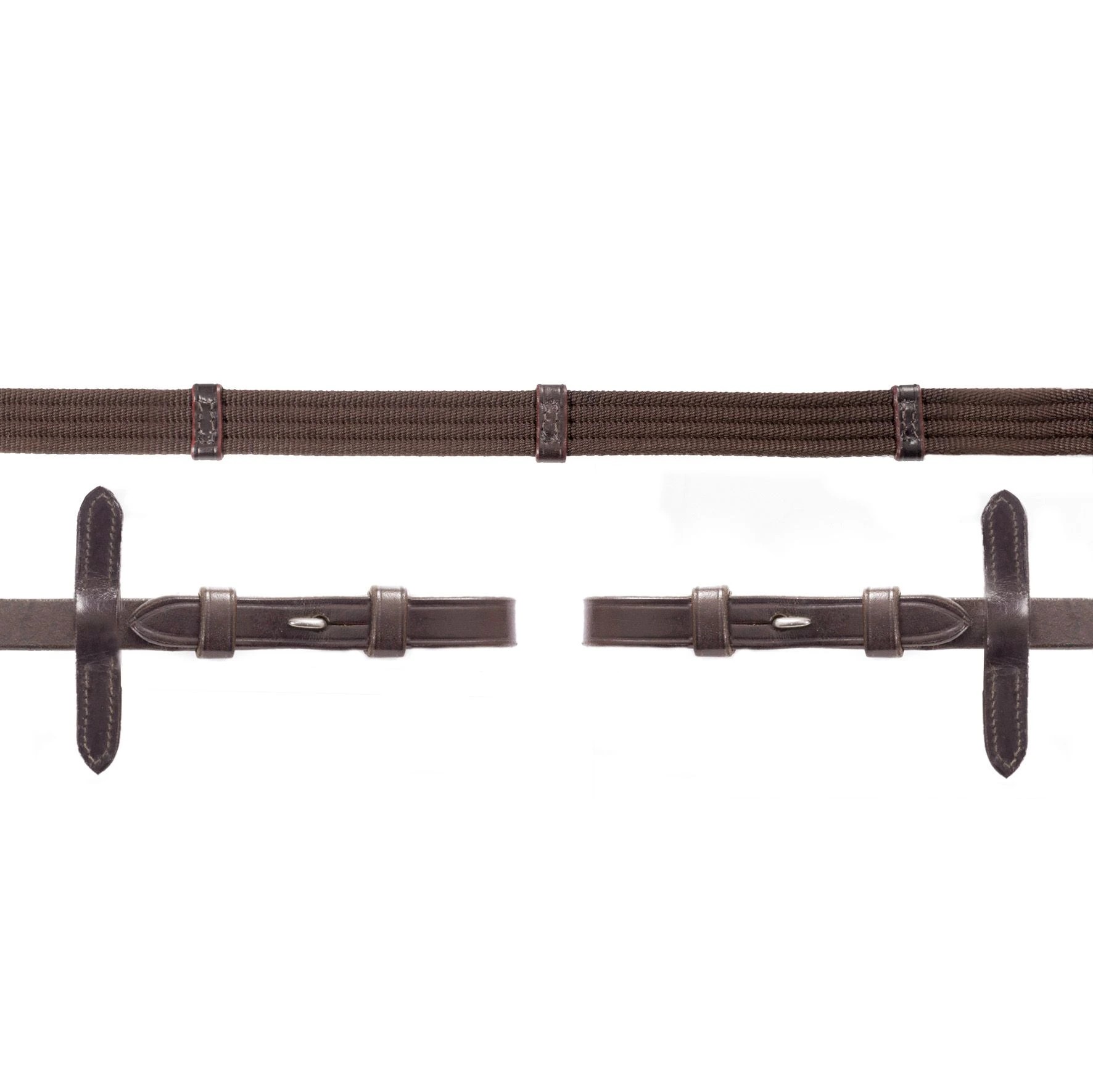Schockemöhle Sports Web Reins Hook & Stud | Royal Oak Schockemöhle Sports Web Reins Hook & Stud | Royal Oak