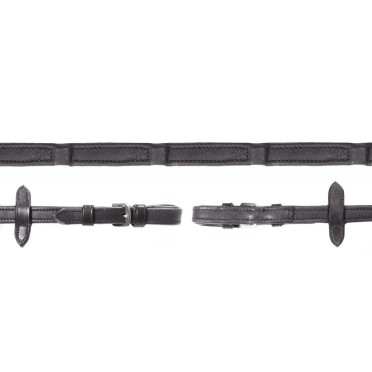 Schockemöhle Sports Durasoft Grip Teugels | Zwart Schockemöhle Sports Durasoft Grip Teugels | Zwart