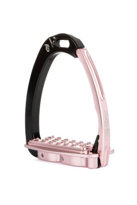 Tech Stirrups Venice EVO Sloped Safety Stirrups | Black - Pink