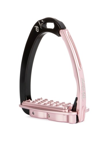 Tech Stirrups Venice EVO Sloped Safety Stirrups | Black - Pink Tech Stirrups Venice EVO Sloped Safety Stirrups | Black - Pink