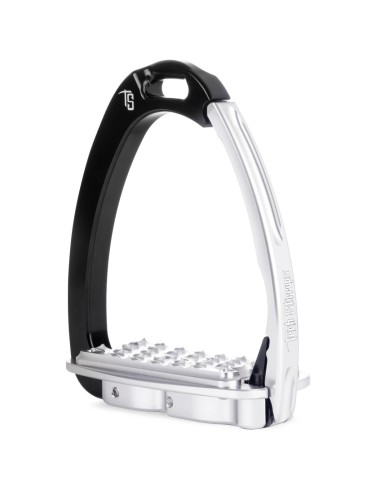 Tech Stirrups Venice EVO Sloped Veiligheidsbeugels | Black - Silver Tech Stirrups Venice EVO Sloped Veiligheidsbeugels | Black - Silver