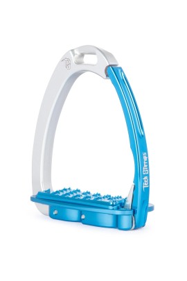 Tech Stirrups Venice EVO Sloped Veiligheidsbeugels | Silver - Blue