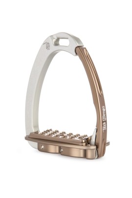 Tech Stirrups Venice EVO Sloped Veiligheidsbeugels | Silver - Brown