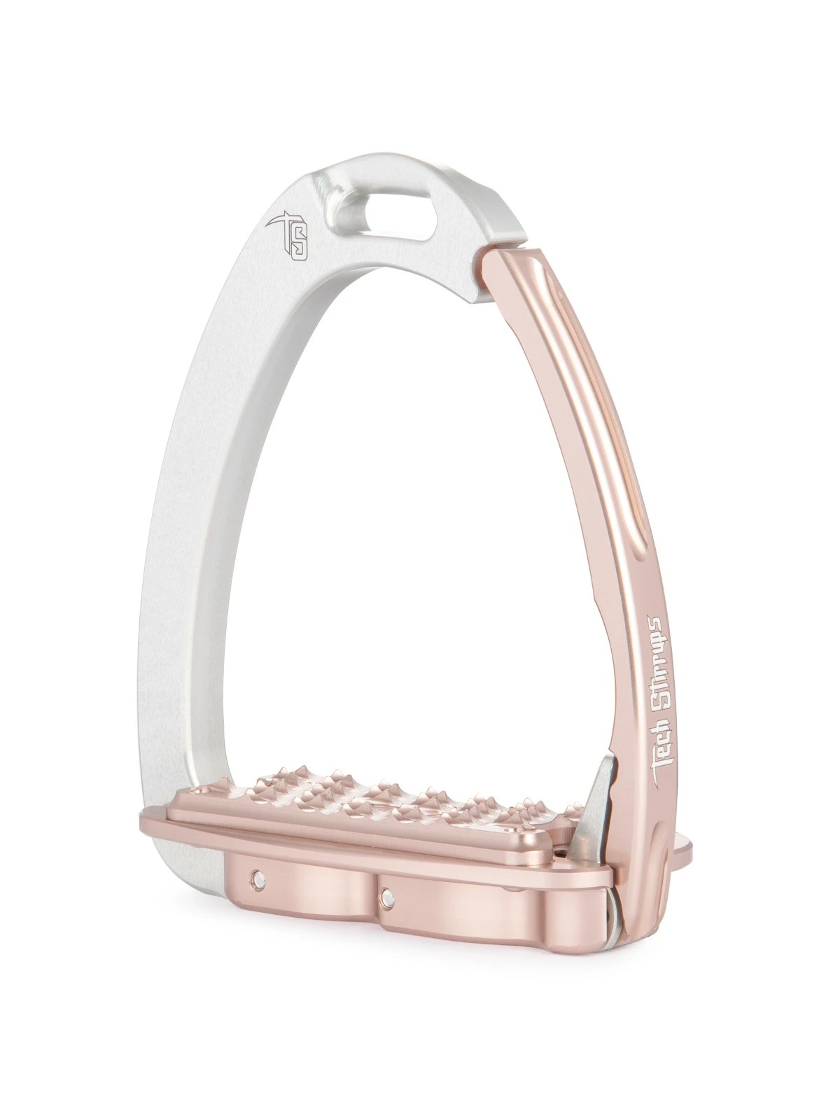 Tech Stirrups Venice EVO Sloped Veiligheidsbeugels | Silver - Rosegold Tech Stirrups Venice EVO Sloped Veiligheidsbeugels | Silver - Rosegold