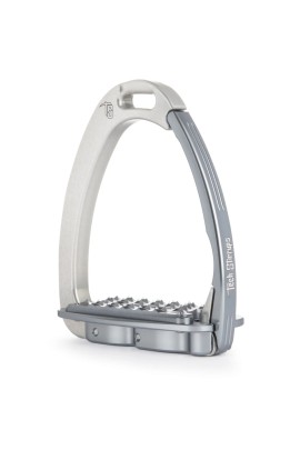 Tech Stirrups Venice EVO Sloped Safety Stirrups | Silver - Titanium