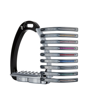 copy of Tech Stirrups Venice EVO Sloped Safety Stirrups Swarovski | Black - Titanium copy of Tech Stirrups Venice EVO Sloped Safety Stirrups Swarovski | Black - Titanium