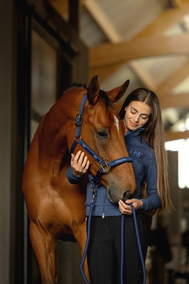 Equiline Enras dames vest full zip Dark Denim | Bestel online Equiline Enras dames vest full zip Dark Denim | Bestel online