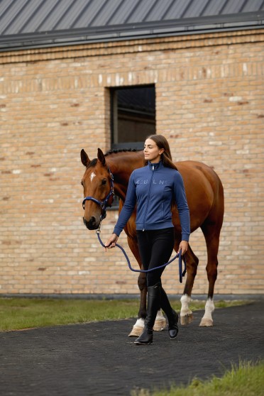 Equiline Enras dames vest full zip Dark Denim | Bestel online Equiline Enras dames vest full zip Dark Denim | Bestel online