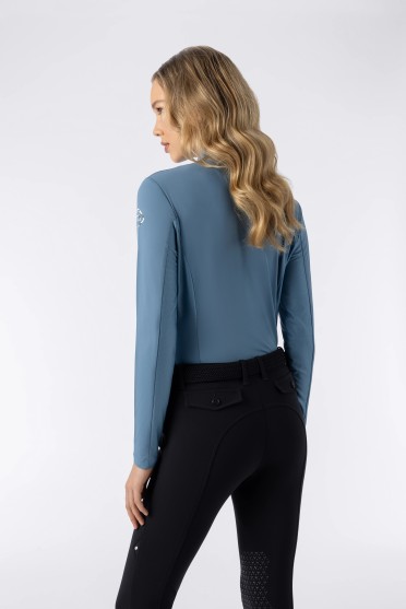 Equiline Edison second skin trainingsshirt Provincial Blue | Shop nu Equiline Edison second skin trainingsshirt Provincial Blue | Shop nu